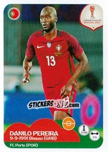 Sticker Danilo Pereira - FIFA Confederation Cup Russia 2017 n. 99 - Panini