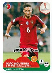 Sticker João Moutinho - FIFA Confederation Cup Russia 2017 n. 102 - Panini