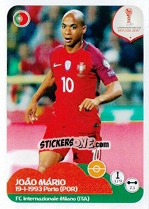 Sticker João Mário - FIFA Confederation Cup Russia 2017 n. 104 - Panini