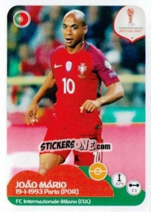 Sticker João Mário - FIFA Confederation Cup Russia 2017 - Panini