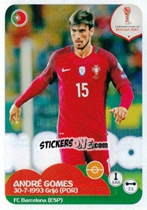 Sticker André Gomes - FIFA Confederation Cup Russia 2017 n. 105 - Panini