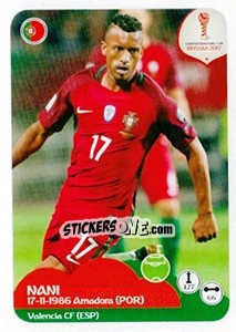 Sticker Nani - FIFA Confederation Cup Russia 2017 n. 106 - Panini