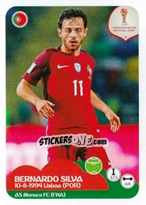 Sticker Bernardo Silva - FIFA Confederation Cup Russia 2017 n. 108 - Panini