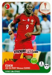 Sticker Éder - FIFA Confederation Cup Russia 2017 n. 111 - Panini