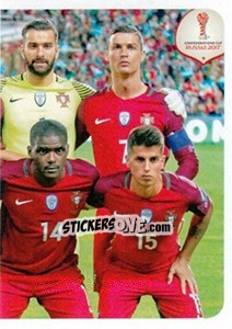 Sticker Team Portugal (puzzle 3) - FIFA Confederation Cup Russia 2017 n. 114 - Panini