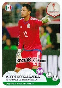 Cromo Alfredo Talavera - FIFA Confederation Cup Russia 2017 - Panini