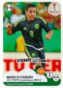 Sticker Marco Fabian - FIFA Confederation Cup Russia 2017 n. 130 - Panini