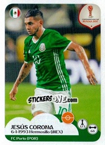Sticker Jesús Corona - FIFA Confederation Cup Russia 2017 - Panini