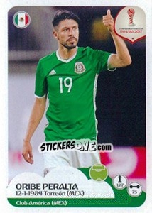 Sticker Oribe Peralta - FIFA Confederation Cup Russia 2017 n. 136 - Panini