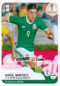 Sticker Raúl Jiménez - FIFA Confederation Cup Russia 2017 n. 138 - Panini