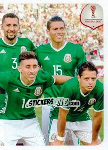Sticker Team Mexico (puzzle 3) - FIFA Confederation Cup Russia 2017 n. 141 - Panini
