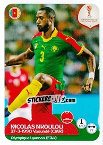 Sticker Nicolas Nkoulou - FIFA Confederation Cup Russia 2017 - Panini