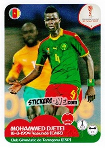 Sticker Mohammed Djetei - FIFA Confederation Cup Russia 2017 n. 159 - Panini