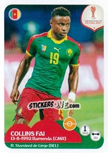 Sticker Collins Fai - FIFA Confederation Cup Russia 2017 n. 161 - Panini