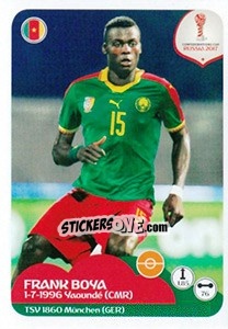 Sticker Frank Boya - FIFA Confederation Cup Russia 2017 n. 162 - Panini