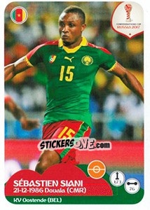 Sticker Sébastien Siani - FIFA Confederation Cup Russia 2017 n. 164 - Panini
