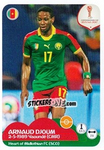 Sticker Arnaud Djoum - FIFA Confederation Cup Russia 2017 n. 165 - Panini