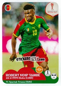 Sticker Robert Ndip Tambe - FIFA Confederation Cup Russia 2017 - Panini