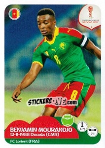 Sticker Benjamin Moukandjo - FIFA Confederation Cup Russia 2017 n. 169 - Panini