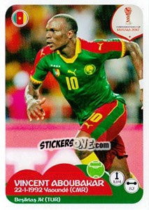 Sticker Vincent Aboubakar - FIFA Confederation Cup Russia 2017 n. 171 - Panini