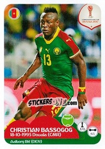 Sticker Christian Bassogog - FIFA Confederation Cup Russia 2017 n. 172 - Panini