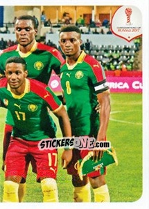 Figurina Team Cameroon (puzzle 3) - FIFA Confederation Cup Russia 2017 - Panini