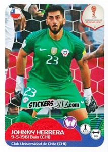 Sticker Johnny Herrera - FIFA Confederation Cup Russia 2017 n. 180 - Panini