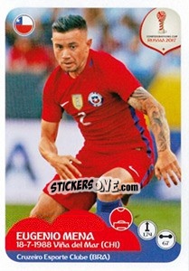 Sticker Eugenio Mena - FIFA Confederation Cup Russia 2017 n. 184 - Panini