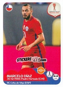 Sticker Marcelo Díaz - FIFA Confederation Cup Russia 2017 - Panini