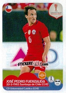 Sticker José Pedro Fuenzalida - FIFA Confederation Cup Russia 2017 - Panini