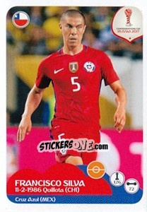 Sticker Francisco Silva - FIFA Confederation Cup Russia 2017 - Panini