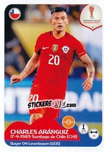 Sticker Charles Aránguiz - FIFA Confederation Cup Russia 2017 - Panini