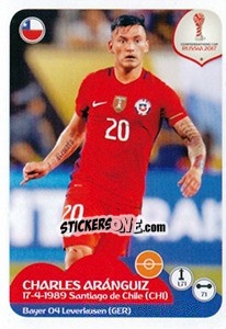 Sticker Charles Aránguiz - FIFA Confederation Cup Russia 2017 n. 194 - Panini