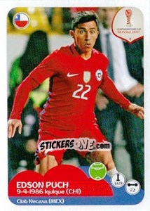 Sticker Edson Puch - FIFA Confederation Cup Russia 2017 n. 199 - Panini