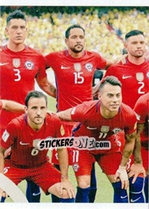 Sticker Team Chile (puzzle 2) - FIFA Confederation Cup Russia 2017 - Panini