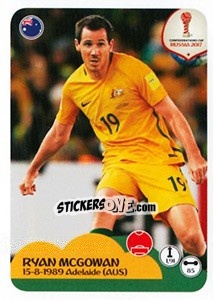 Sticker Ryan McGowan - FIFA Confederation Cup Russia 2017 n. 213 - Panini