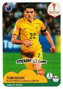 Sticker Tom Rogic - FIFA Confederation Cup Russia 2017 n. 218 - Panini
