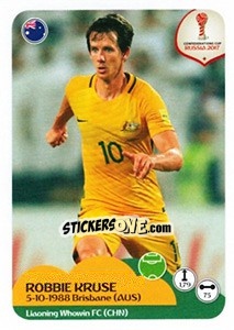 Sticker Robbie Kruse - FIFA Confederation Cup Russia 2017 n. 224 - Panini