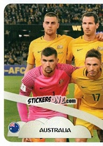 Sticker Team Australia (puzzle 1) - FIFA Confederation Cup Russia 2017 - Panini
