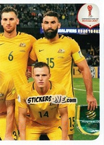 Sticker Team Australia (puzzle 3) - FIFA Confederation Cup Russia 2017 - Panini