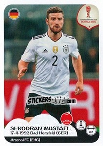 Figurina Shkodran Mustafi - FIFA Confederation Cup Russia 2017 - Panini