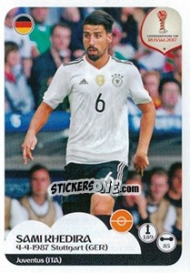 Sticker Sami Khedira - FIFA Confederation Cup Russia 2017 n. 243 - Panini