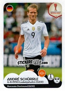 Sticker André Schürrle - FIFA Confederation Cup Russia 2017 n. 248 - Panini