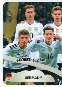 Sticker Team Germany (puzzle 1) - FIFA Confederation Cup Russia 2017 n. 255 - Panini