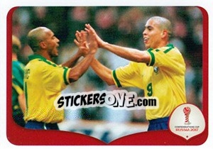 Sticker Brazil 6 x 0 Australia - 1997 - FIFA Confederation Cup Russia 2017 n. 260 - Panini