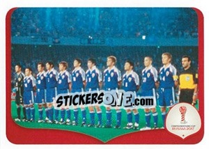 Sticker Japan 0 x 1 France - 2001 - FIFA Confederation Cup Russia 2017 - Panini