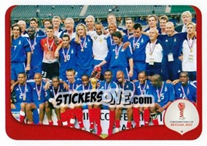Sticker Cameroon 0 x 1 France - 2003 - FIFA Confederation Cup Russia 2017 - Panini