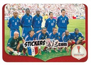 Sticker Cameroon 0 x 1 France - 2003 - FIFA Confederation Cup Russia 2017 - Panini