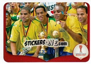 Sticker Brazil 4 x 1 Argentina - 2005 - FIFA Confederation Cup Russia 2017 n. 273 - Panini