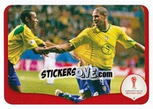Sticker Brazil 4 x 1 Argentina - 2005 - FIFA Confederation Cup Russia 2017 n. 275 - Panini